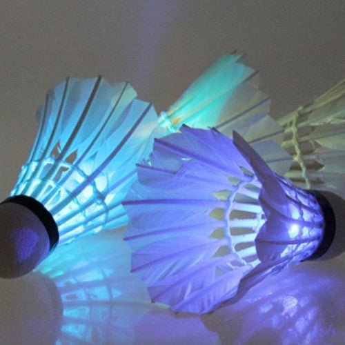 Colorful LED Badminton Goose Feather Shuttlecock