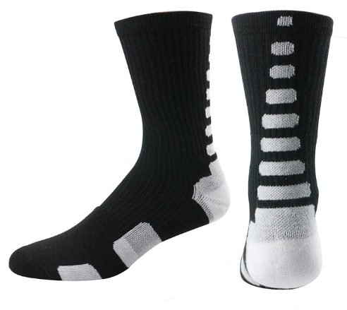 Men Elite Striped Basketball Socks 3D